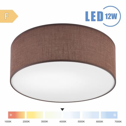Brilagi - LED loftlampe SIRIJA LED/12W/230V diameter 35 cm brun