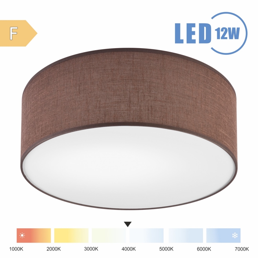 Brilagi - LED loftlampe SIRIJA LED/12W/230V diameter 35 cm brun