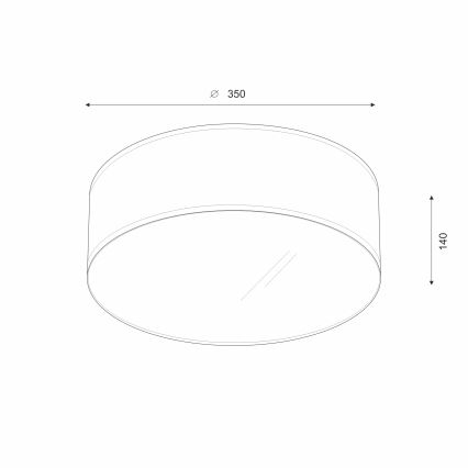 Brilagi - LED loftlampe SIRIJA LED/12W/230V diameter 35 cm brun
