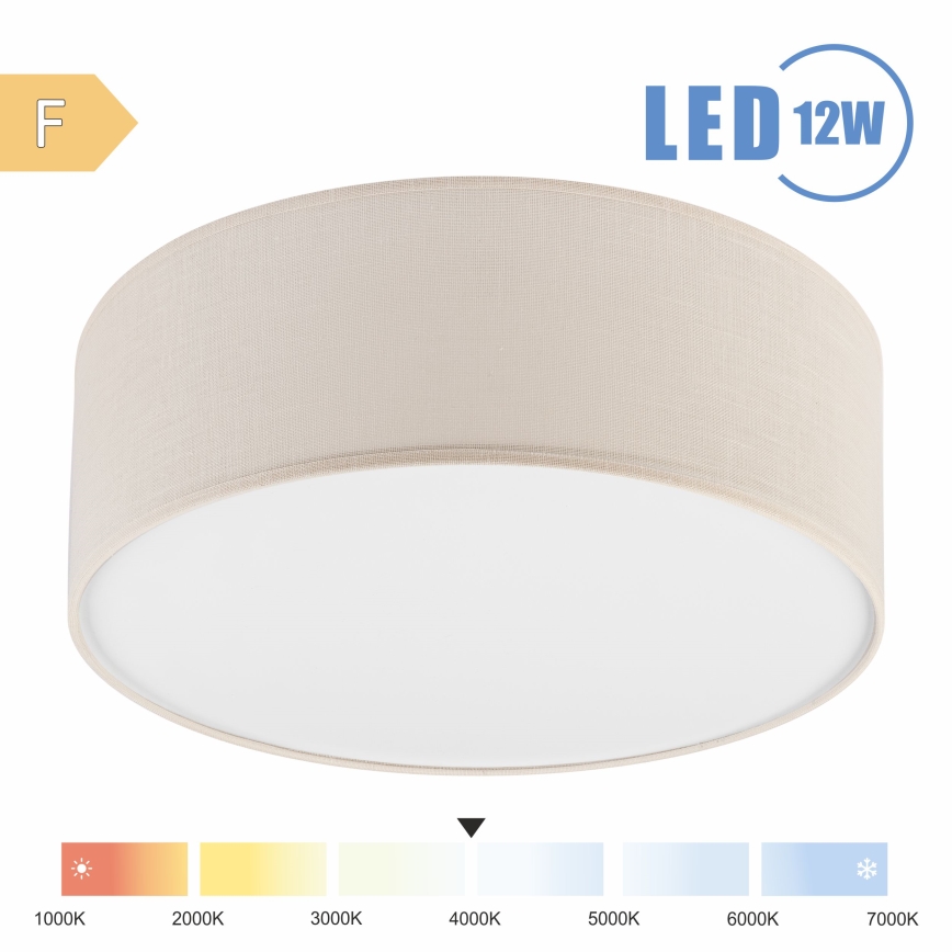 Brilagi - LED loftlampe SIRIJA LED/12W/230V diameter 35 cm cremefarvet