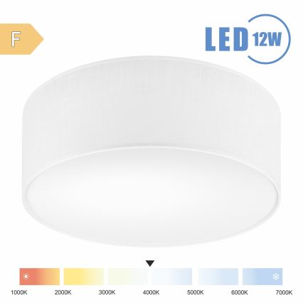 Brilagi - LED loftlampe SIRIJA LED/12W/230V diameter 35 cm hvid