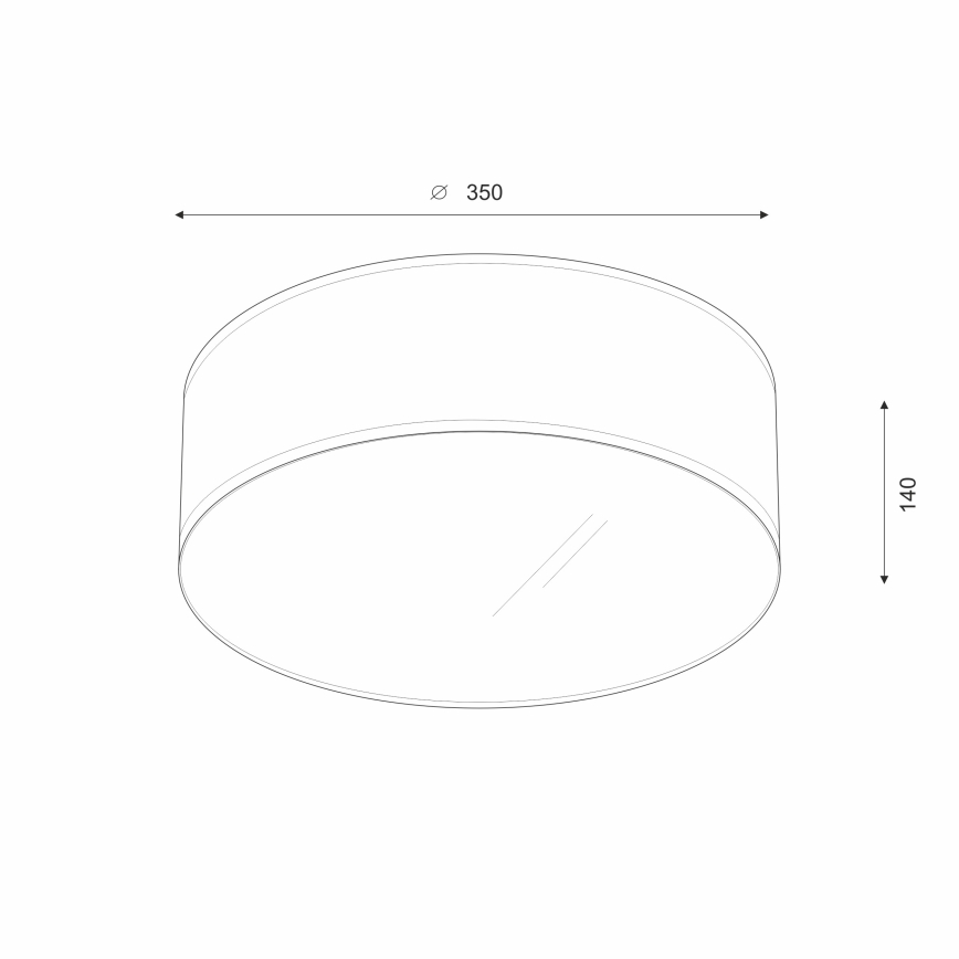 Brilagi - LED loftlampe SIRIJA LED/12W/230V diameter 35 cm hvid
