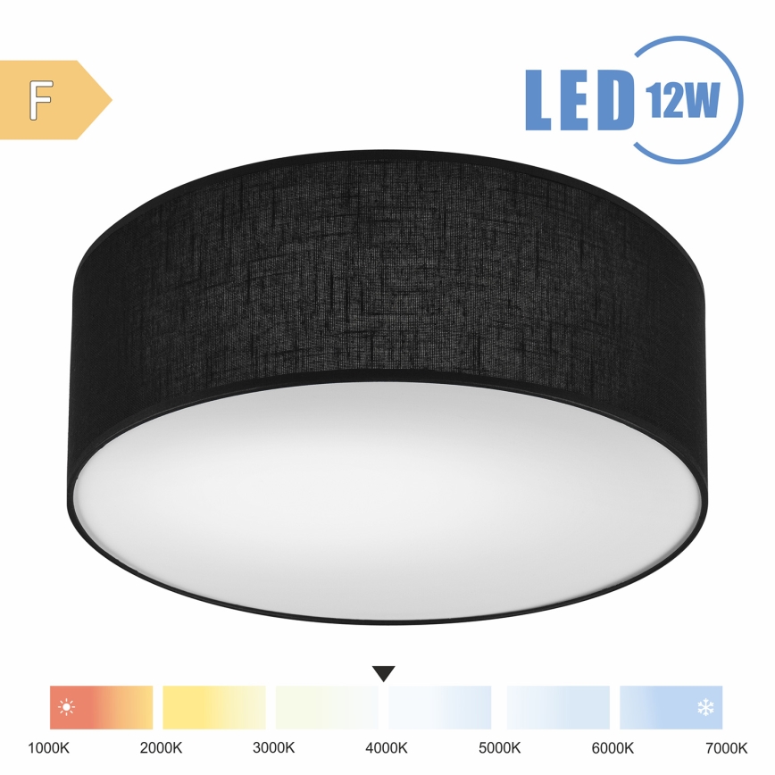 Brilagi - LED loftlampe SIRIJA LED/12W/230V diameter 35 cm sort