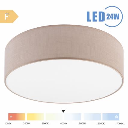 Brilagi - LED loftlampe SIRIJA LED/24W/230V diameter 45 cm beige