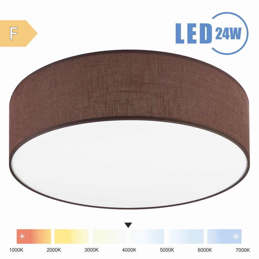 Brilagi - LED loftlampe SIRIJA LED/24W/230V diameter 45 cm brun