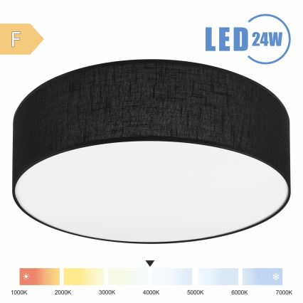 Brilagi - LED loftlampe SIRIJA LED/24W/230V diameter 45 cm sort