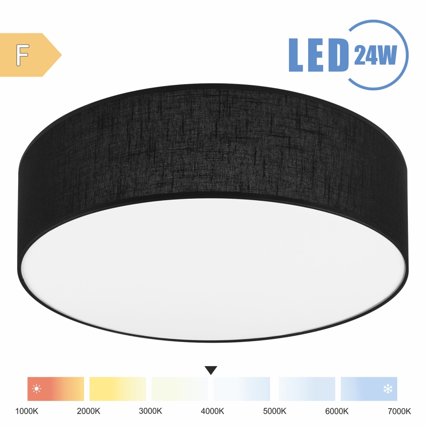 Brilagi - LED loftlampe SIRIJA LED/24W/230V diameter 45 cm sort