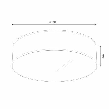 Brilagi - LED loftlampe SIRIJA LED/24W/230V diameter 45 cm sort