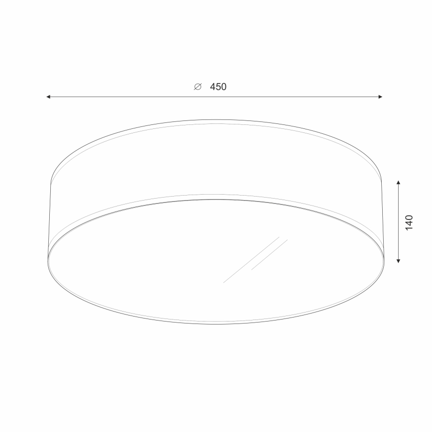 Brilagi - LED loftlampe SIRIJA LED/24W/230V diameter 45 cm sort