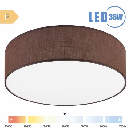 Brilagi - LED loftlampe SIRIJA LED/36W/230V diameter 45 cm brun