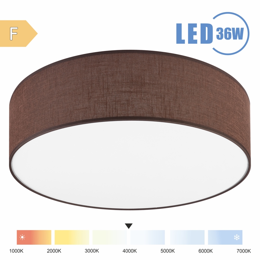 Brilagi - LED loftlampe SIRIJA LED/36W/230V diameter 45 cm brun