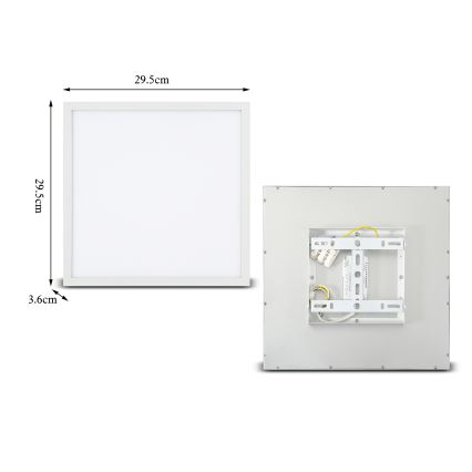 Brilagi - LED loftlampe SLIMFRAME LED/25W/230V 30x30 cm hvid