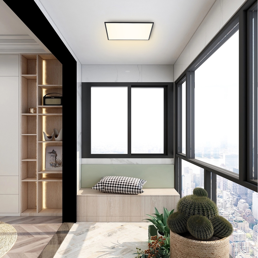 Brilagi - LED loftlampe SLIMFRAME LED/36W/230V 45x45 cm sort