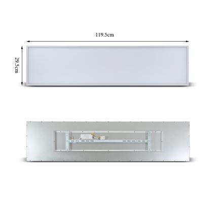 Brilagi - LED loftlampe SLIMFRAME LED/58W/230V 120x30 cm hvid