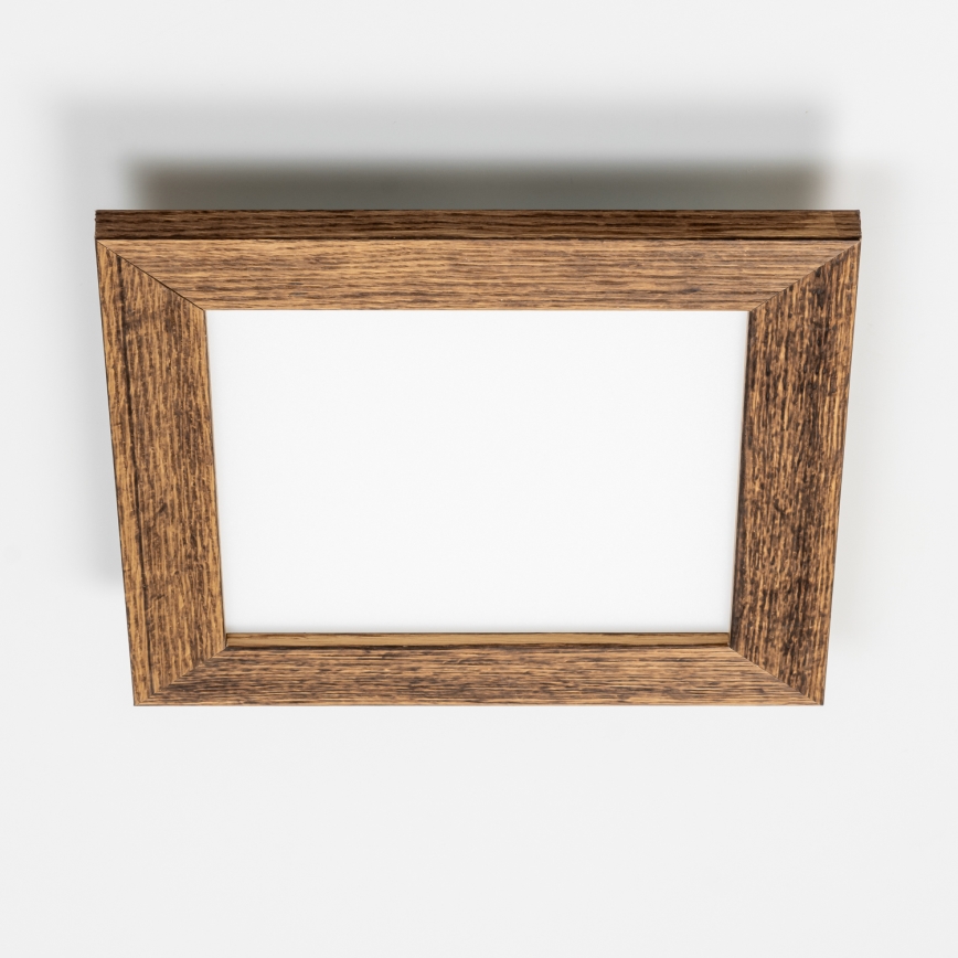 Brilagi - LED loftlampe SLIMFRAME WOOD LED/25W/230V 34x34 cm brun
