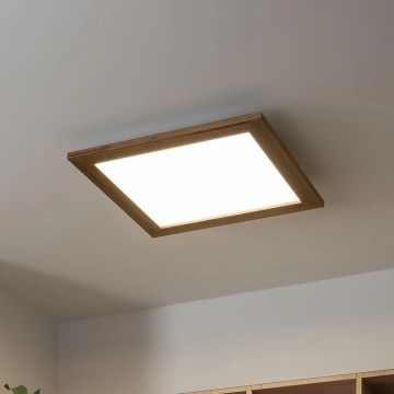 Brilagi - LED loftlampe SLIMFRAME WOOD LED/36W/230V 49,5x49,5 cm brun