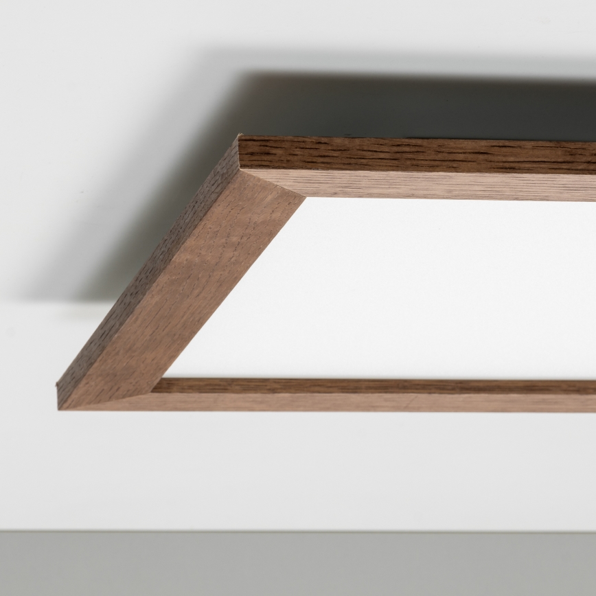 Brilagi - LED loftlampe SLIMFRAME WOOD LED/36W/230V 49,5x49,5 cm mørkebrun