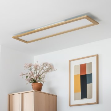 Brilagi - LED loftlampe SLIMFRAME WOOD LED/58W/230V 124x34 cm brun