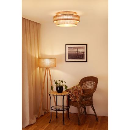 Brilagi - LED loftlampe SPACE YUTE LED/12W/230V diameter 50 cm 3000K/4000K/6400K beige