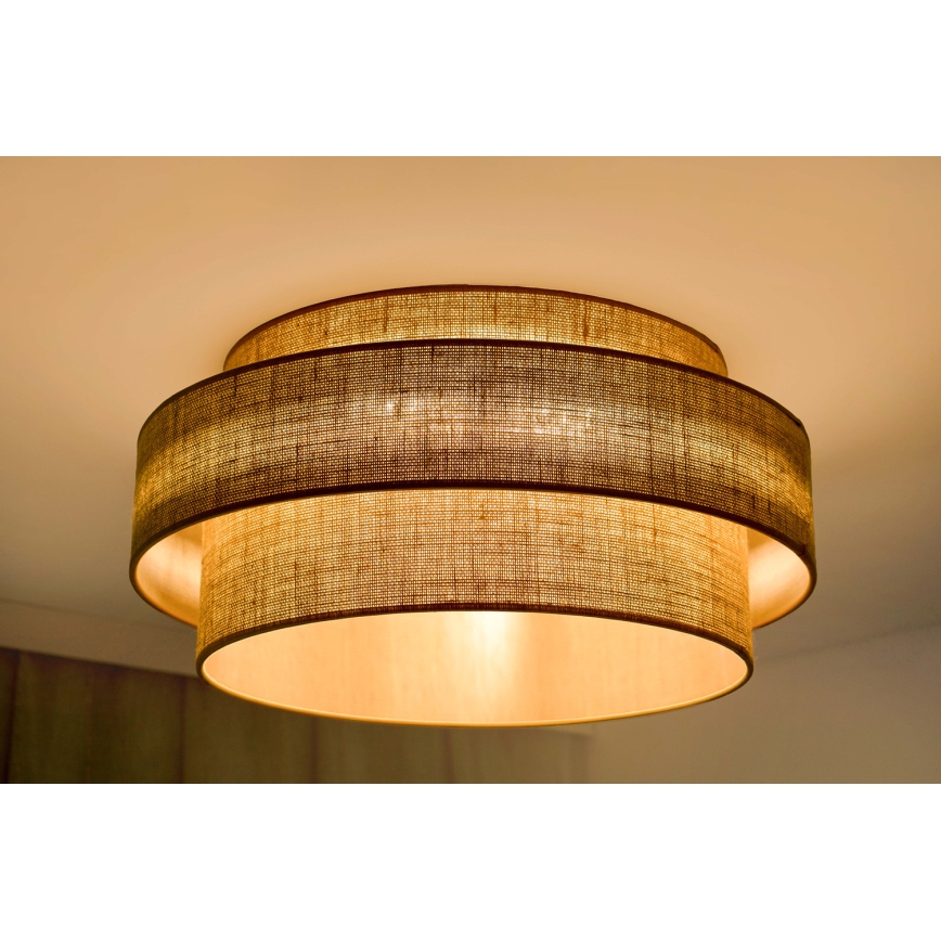 Brilagi - LED loftlampe SPACE YUTE LED/12W/230V diameter 50 cm 3000K/4000K/6400K beige
