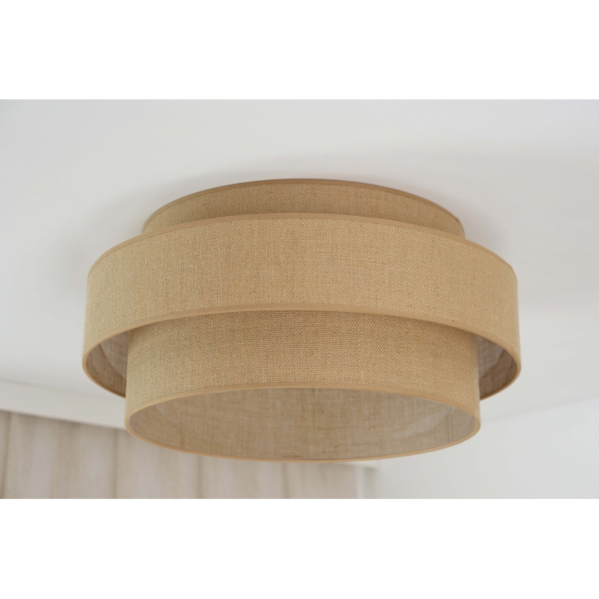 Brilagi - LED loftlampe SPACE YUTE LED/12W/230V diameter 50 cm 3000K/4000K/6400K beige