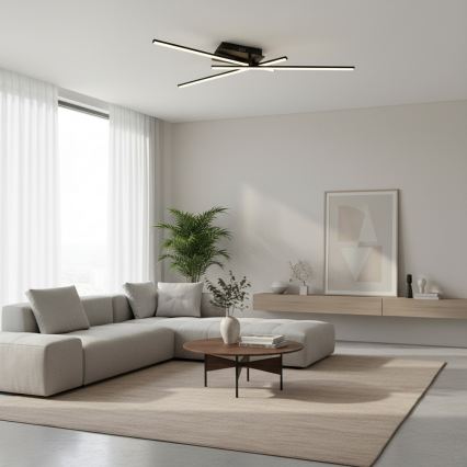 Brilagi - LED-loftlampe STRIPES LED/30W/230V 51x78 cm sort