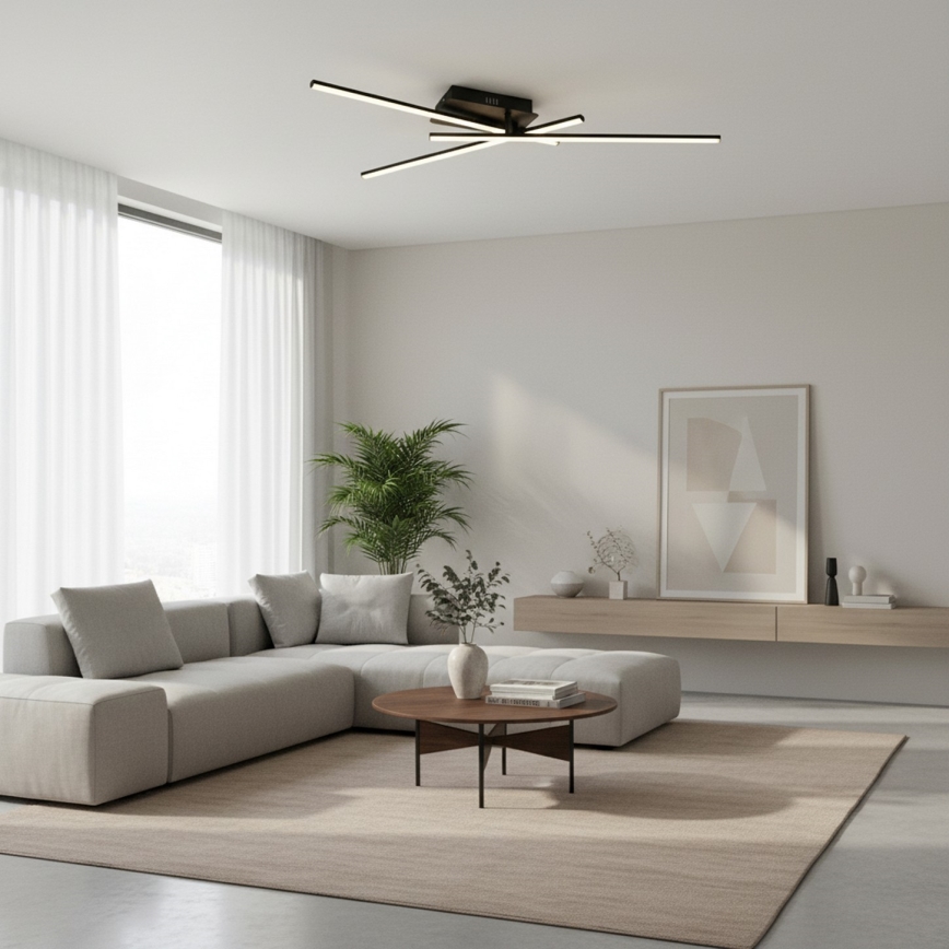 Brilagi - LED-loftlampe STRIPES LED/30W/230V 51x78 cm sort