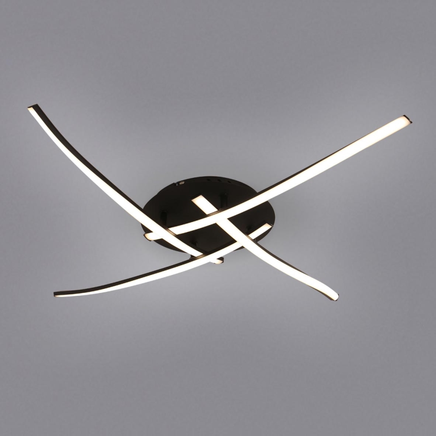 Brilagi - LED-loftlampe STRIPES LED/32W/230V 60x60 cm sort