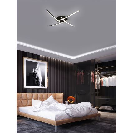 Brilagi - LED loftlampe STRIPES LED/32W/230V sort