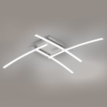 Brilagi - LED loftlampe STRIPES LED/32W/230V sølvfarvet