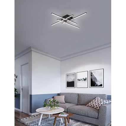 Brilagi - LED loftlampe STRIPES LED/37W/230V sort