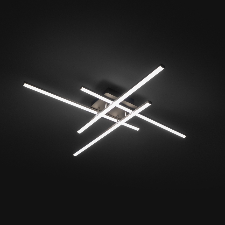 Brilagi - LED-loftlampe STRIPES LED/37W/230V 68x68 cm sølvfarvet