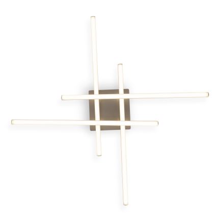 Brilagi - LED-loftlampe STRIPES LED/37W/230V 68x68 cm sølvfarvet