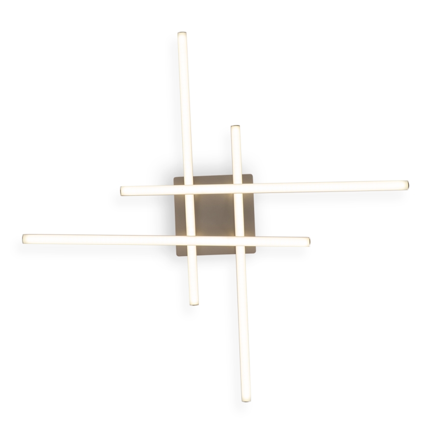 Brilagi - LED-loftlampe STRIPES LED/37W/230V 68x68 cm sølvfarvet