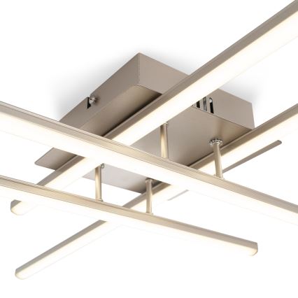Brilagi - LED-loftlampe STRIPES LED/37W/230V 68x68 cm sølvfarvet