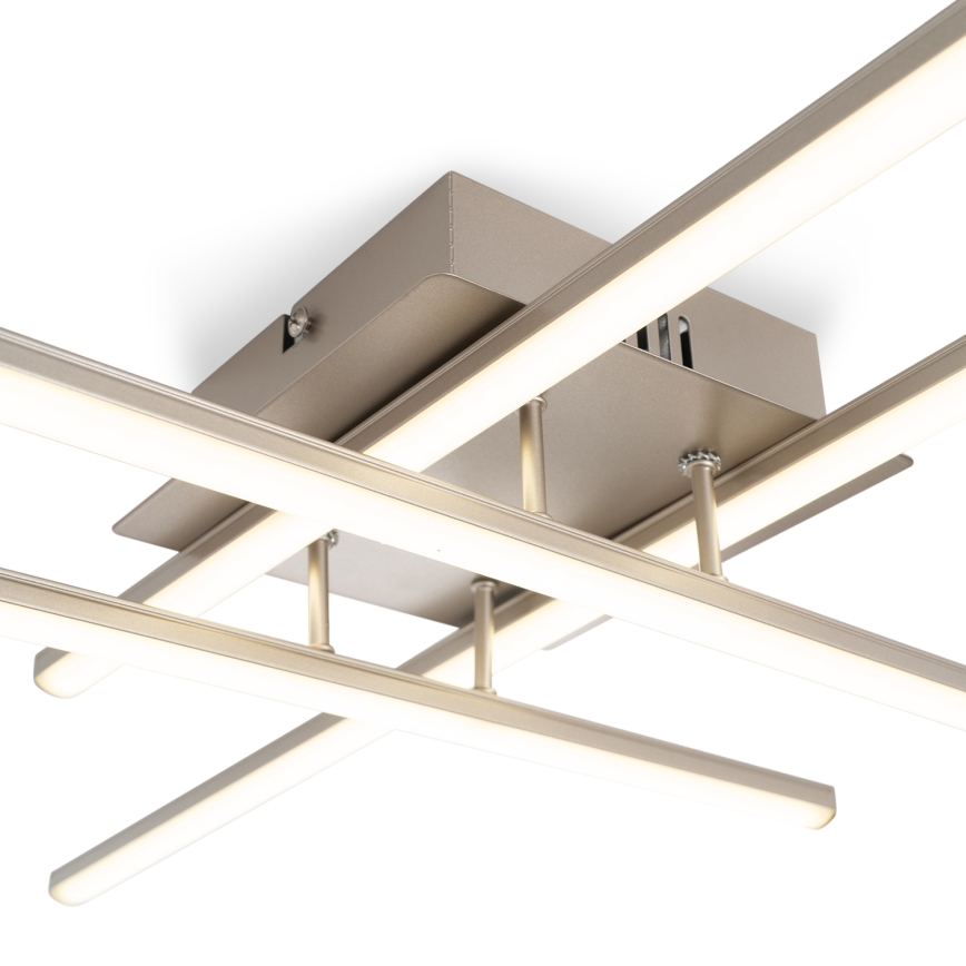 Brilagi - LED-loftlampe STRIPES LED/37W/230V 68x68 cm sølvfarvet