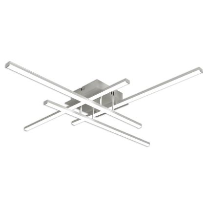 Brilagi - LED-loftlampe STRIPES LED/37W/230V 68x68 cm sølvfarvet