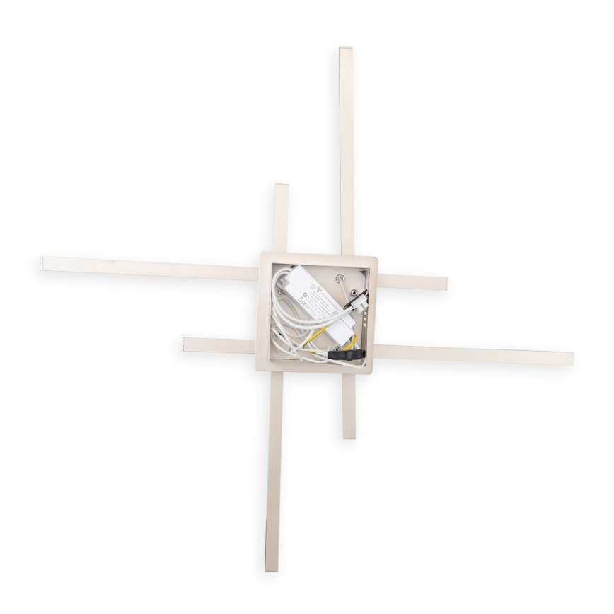 Brilagi - LED-loftlampe STRIPES LED/37W/230V 68x68 cm sølvfarvet