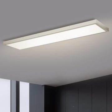 Brilagi - LED loftlampe til badeværelse dæmpbar FRAME SMART LED/50W/230V 120x30 cm 3000-6000K IP44 sølvfarvet + fjernbetjening