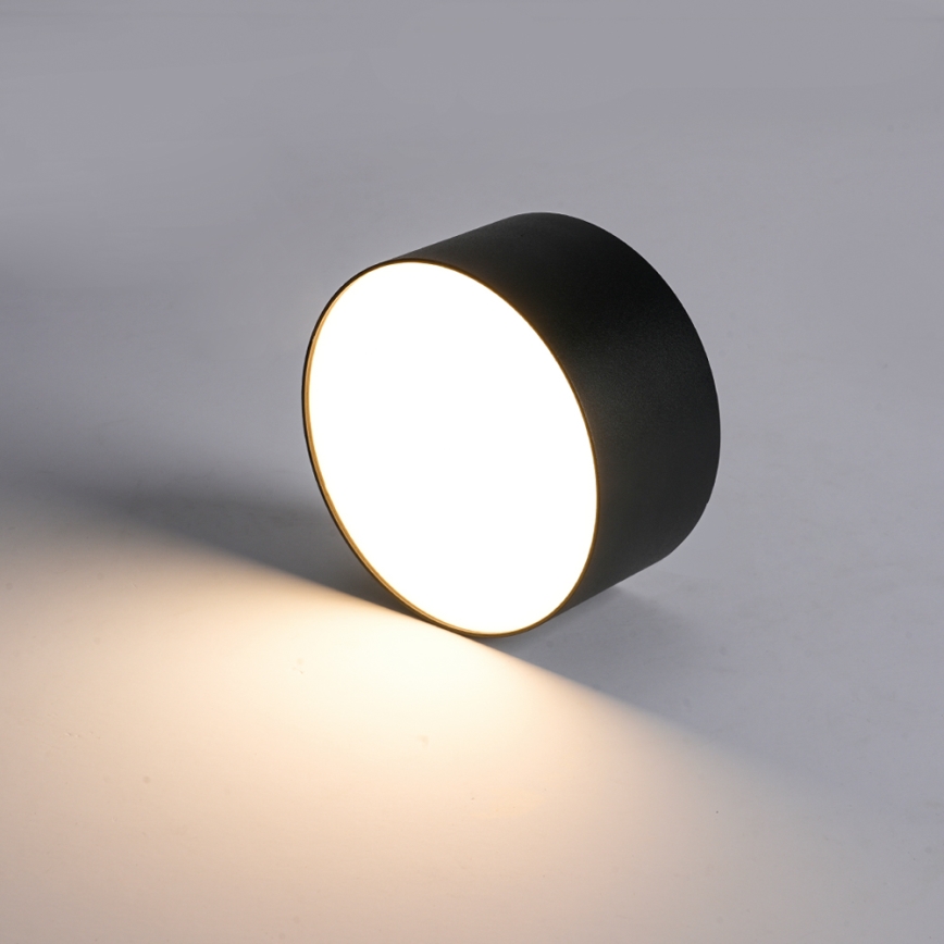 Brilagi - LED badeværelsesloftlampe FORIS LED/14W/230V Ø 12 cm sort IP44