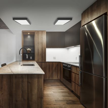 Brilagi - LED loftlampe til badeværelse FRAME LED/50W/230V 120x30 cm IP44 sort