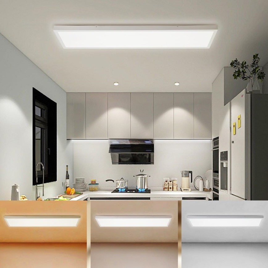 Brilagi - LED loftlampe til badeværelse FRAME LED/50W/230V 30x120 cm 3000/4000/6000K IP44 hvid