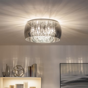 Brilagi - LED loftlampe til badeværelse med sensor VESTAS LED/45W/230V Ø 48 cm 4000K IP54