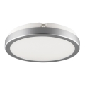 Brilagi - LED loftlampe til badeværelse PERA 18W/230V diameter 22 cm IP65 sølvfarvet