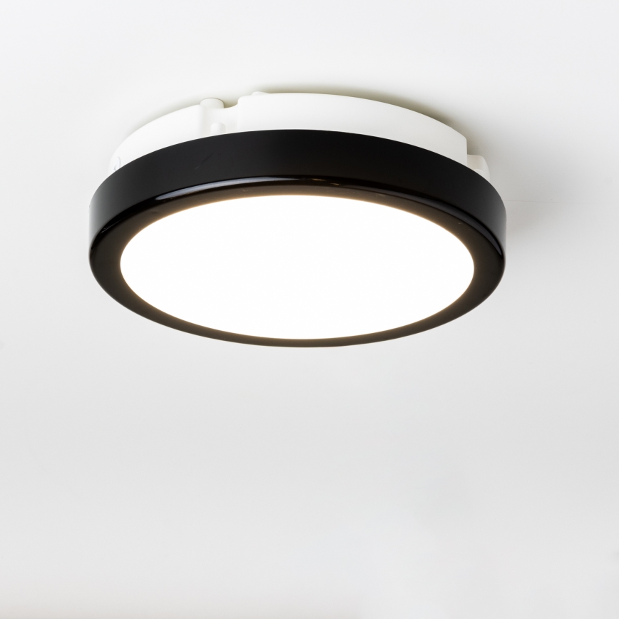 Brilagi - LED loftlampe til badeværelse PERA LED/12W/230V diameter 18 cm IP65 sort