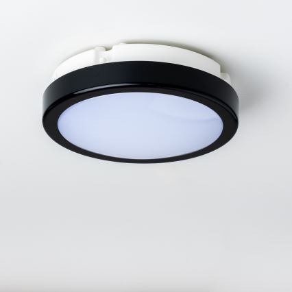 Brilagi - LED loftlampe til badeværelse PERA LED/12W/230V diameter 18 cm IP65 sort