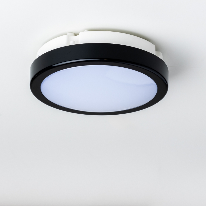 Brilagi - LED loftlampe til badeværelse PERA LED/12W/230V diameter 18 cm IP65 sort