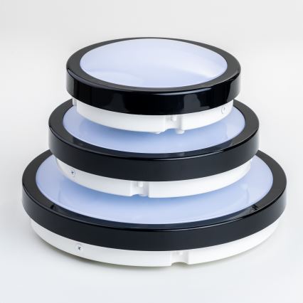 Brilagi - LED loftlampe til badeværelse PERA LED/12W/230V diameter 18 cm IP65 sort