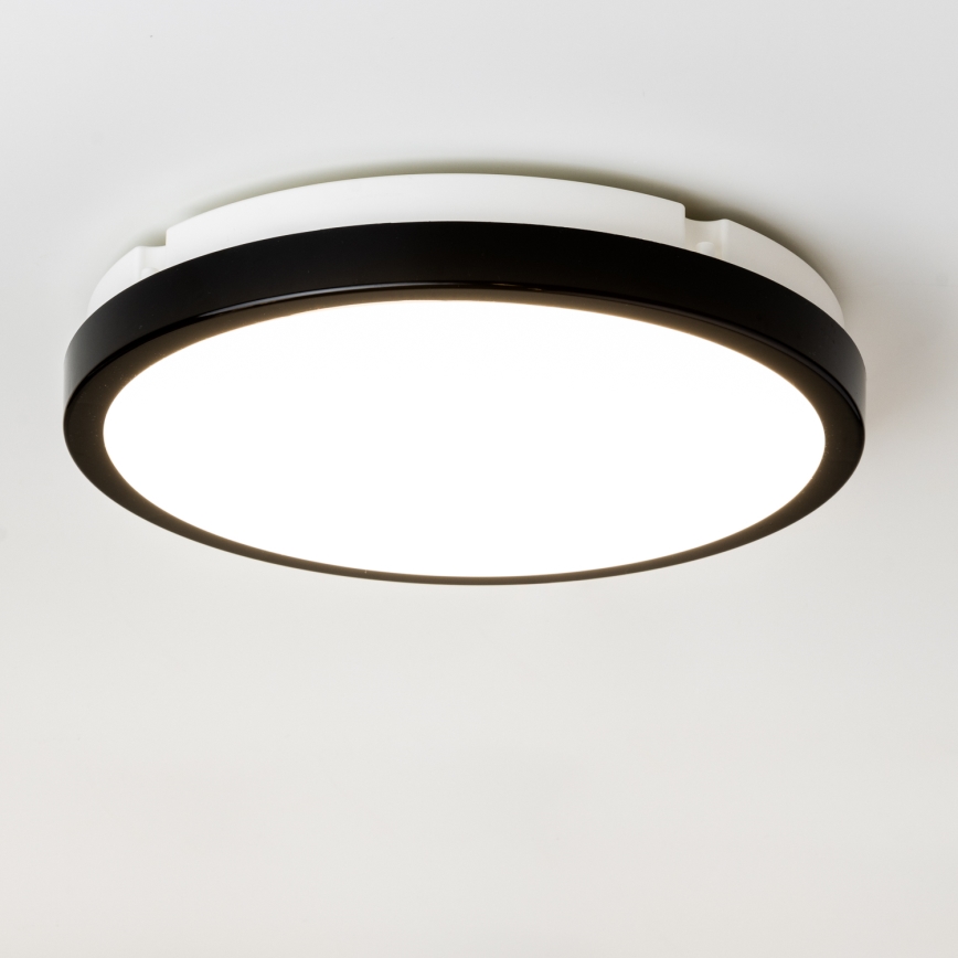 Brilagi - LED loftlampe til badeværelse PERA LED/24W/230V diameter 28 cm IP65 sort