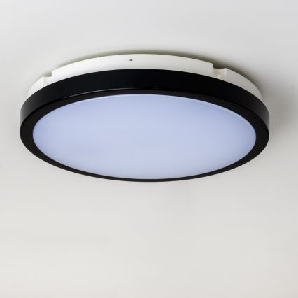 Brilagi - LED loftlampe til badeværelse PERA LED/24W/230V diameter 28 cm IP65 sort